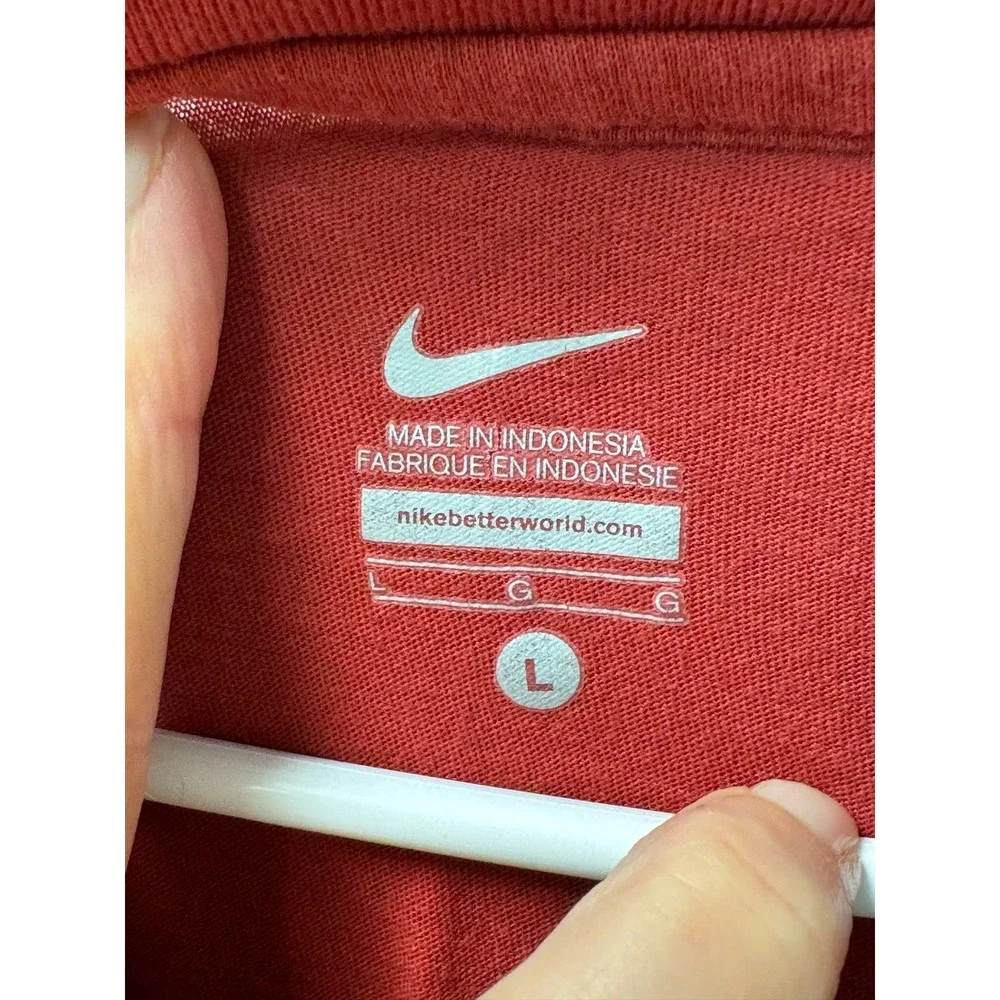 Nike Women's Alabama Football V-Neck T-Shirt Size Large‎ Red